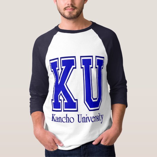 Kancho大学-青 Tシャツ (正面)