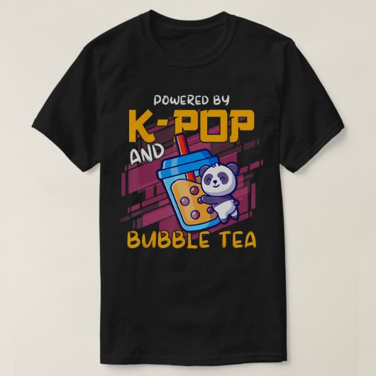 Kand Bubble Tea Boba Tea KPOP搭載 Tシャツ (デザイン正面)