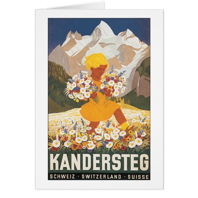 Kanderstegスイスのヴィンテージ旅行ポスター (正面)
