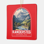 Kanderstegスイス旅行芸術エンブレム セラミックオーナメント (左)