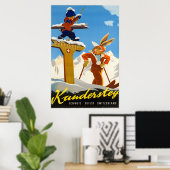 Kandersteg，スイス，スキー旅行ポスター ポスター (ホームオフィス)