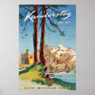 Kandersteg,スイス,旅行ポスター ポスター