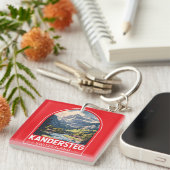 Kandersteg Switzerland Travel Art Emblem キーホルダー (正面右)