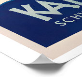 Kandersteg Switzerland Vintage Ski Poster - Framed ポスター (角)