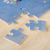 Kandinskyのスカイブルーのパズル ジグソーパズル (側面)