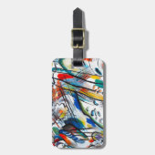 Kandinskyの即興28の荷物のラベル ラゲッジタグ (正面縦)