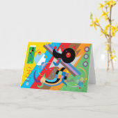 Kandinskyの子犬カード#2 カード (黄色い花)
