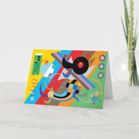 Kandinskyの子犬カード#2 カード (正面)