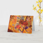 Kandinskyの抽象的なアートワーク カード (黄色い花)