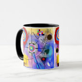 Kandinskyの抽象的な刺激を受けたなマグ マグカップ (正面左)