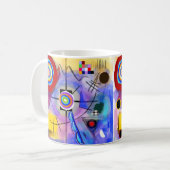 Kandinskyの抽象的な刺激を受けたなマグ マグカップ (正面左)