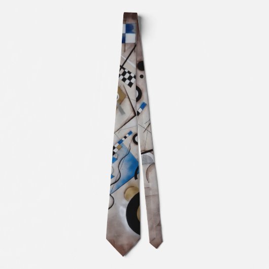 Kandinskyの抽象的な絵画の世紀半ばの近代美術 ネクタイ (正面)