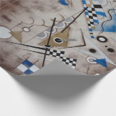 Kandinskyの抽象的な絵画の世紀半ばの近代美術 ラッピングペーパー (角)