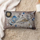 Kandinskyの抽象的な絵画の世紀半ばの近代美術 ランバークッション (ブランケット)