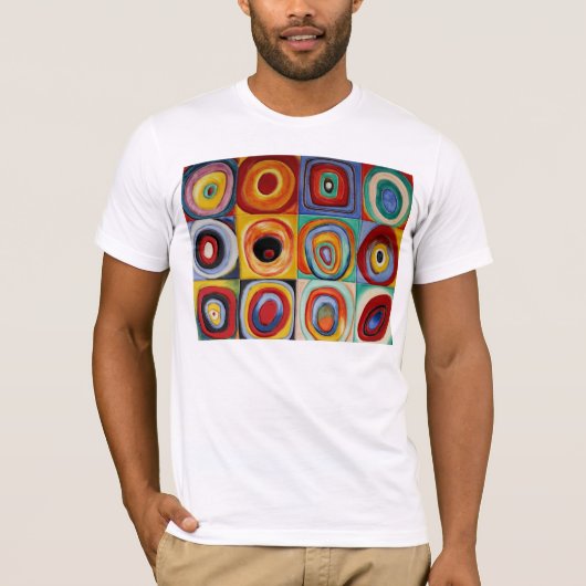 Kandinskyの抽象美術 Tシャツ (正面)