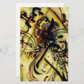 Kandinskyの未知の声へ 便箋 (正面/裏面)