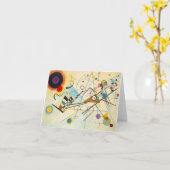 Kandinskyの構成VIIIのメッセージカード カード (黄色い花)