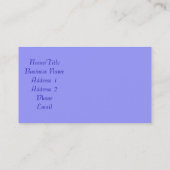 Kandinskyの絵画ビジネス/プロファイルカード 名刺 (裏面)