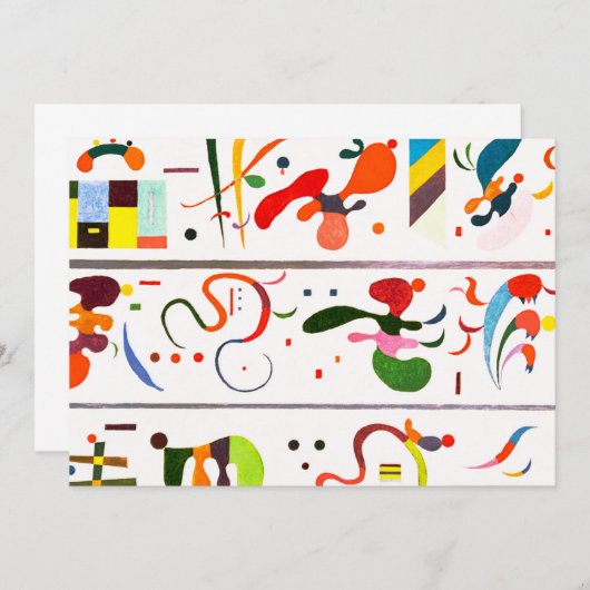 Kandinskyの連続の招待状 招待状 (正面/裏面)