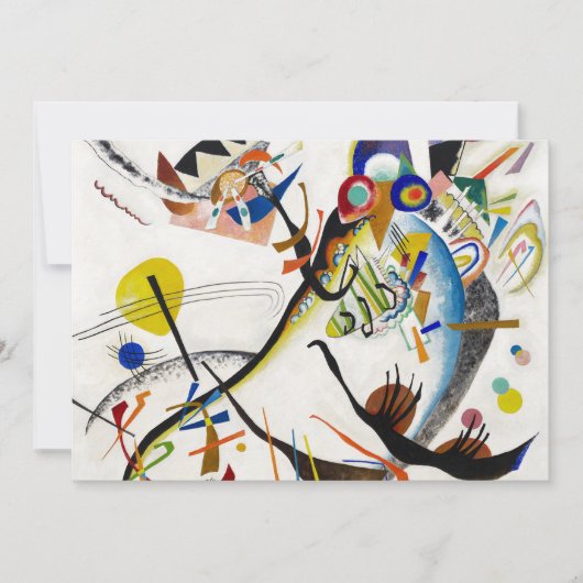 Kandinskyの青い区分の招待状 招待状 (正面)