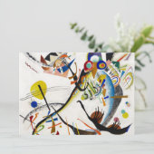 Kandinskyの青い区分の招待状 招待状 (スタンド正面)