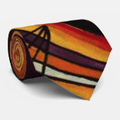Kandinskyの黒いおよびすみれ色のタイ ネクタイ (ロール)