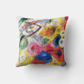 Kandinskyの黒いライン装飾用クッション クッション (裏面)