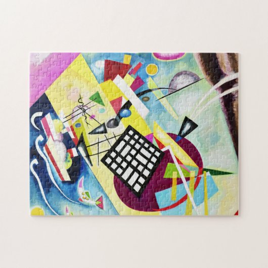 Kandinskyの黒い格子パズル ジグソーパズル (横)