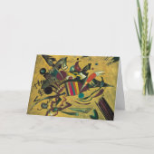 KandinskyモダンなAbsractの表現主義者のアートワーク カード (正面)