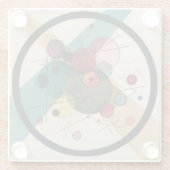 Kandinsky抽象芸術サークル ガラスコースター (裏面)