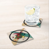 Kandinsky抽象芸術サークル スクエアペーパーコースター (インサイチュ)