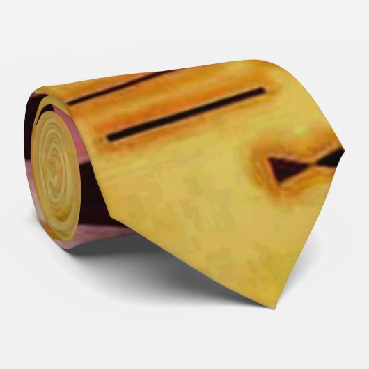 Kandinsky抽象芸術決定的なピンク幾何学図形 ネクタイ (ロール)