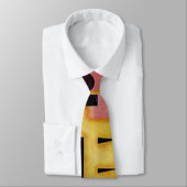 Kandinsky抽象芸術決定的なピンク幾何学図形 ネクタイ (タイ)