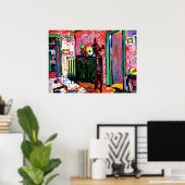 Kandinsky:インテリア、マイダイニングルーム、1909 ポスター (ホームオフィス)