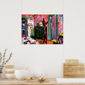 Kandinsky:インテリア、マイダイニングルーム、1909 ポスター (キッチン)