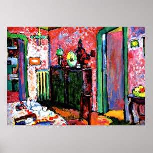 Kandinsky:インテリア、マイダイニングルーム、1909 ポスター