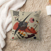 Kandinsky – オレンジ、抽象芸術アートワーク、 クッション (ブランケット)