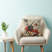 Kandinsky – オレンジ、抽象芸術アートワーク、 クッション (椅子)