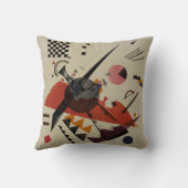 Kandinsky – オレンジ、抽象芸術アートワーク、 クッション (裏面)