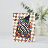 Kandinsky – オン、カラフル抽象芸術アート ポストカード (スタンド正面)