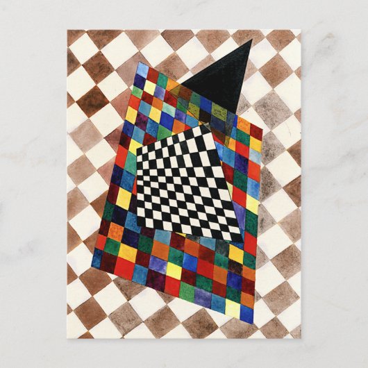 Kandinsky – オン、カラフル抽象芸術アート ポストカード (正面)
