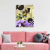 Kandinsky – コントラストサウンド キャンバスプリント (インサイチュ (リビング))