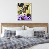 Kandinsky – コントラストサウンド キャンバスプリント (インサイチュ (寝室))