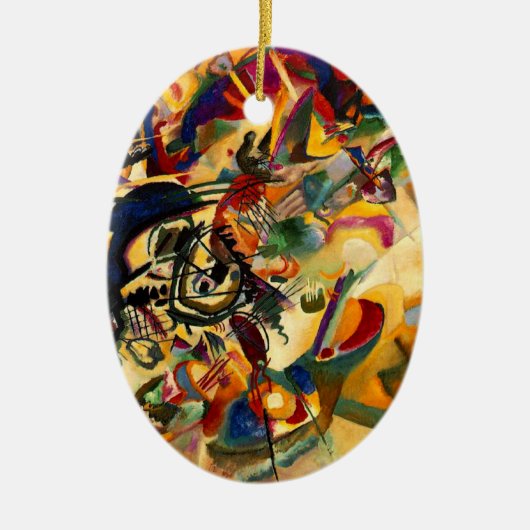 kandinsky – コンポジションVII セラミックオーナメント (正面)