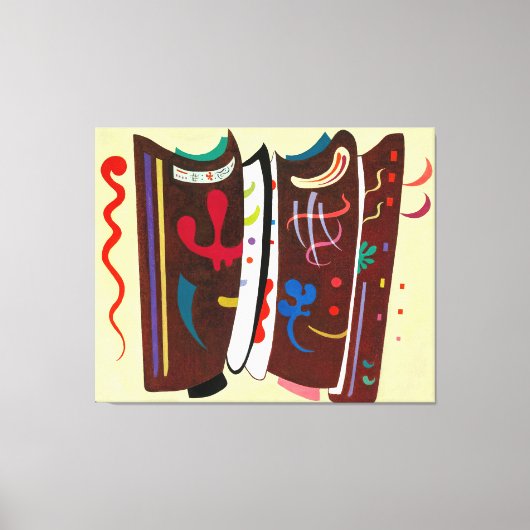 KANDINSKY – サプリメント付きブラウン – 1935 - キャンバスプリント (正面)