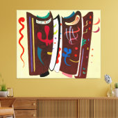 KANDINSKY – サプリメント付きブラウン – 1935 - キャンバスプリント (インサイチュ (リビング))