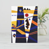 Kandinsky – バインド、カラフル抽象芸術アートワーク カード (スタンド正面)