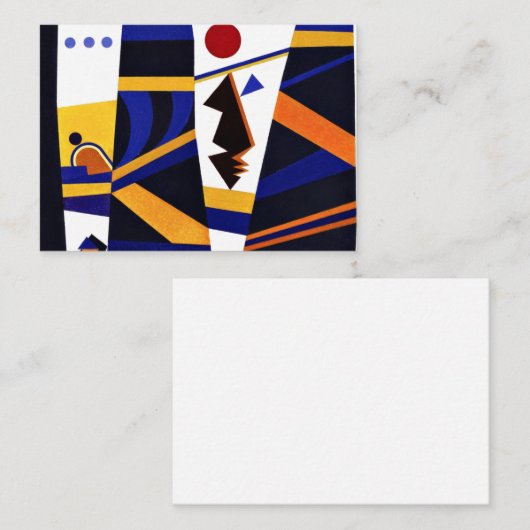 Kandinsky – バインド、カラフル抽象芸術アートワーク ノートカード (正面/裏面)