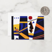 Kandinsky – バインド、カラフル抽象芸術アートワーク ノートカード (正面/裏面インサイチュ)
