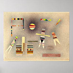 Kandinsky – フライト、抽象芸術アートワーク ポスター